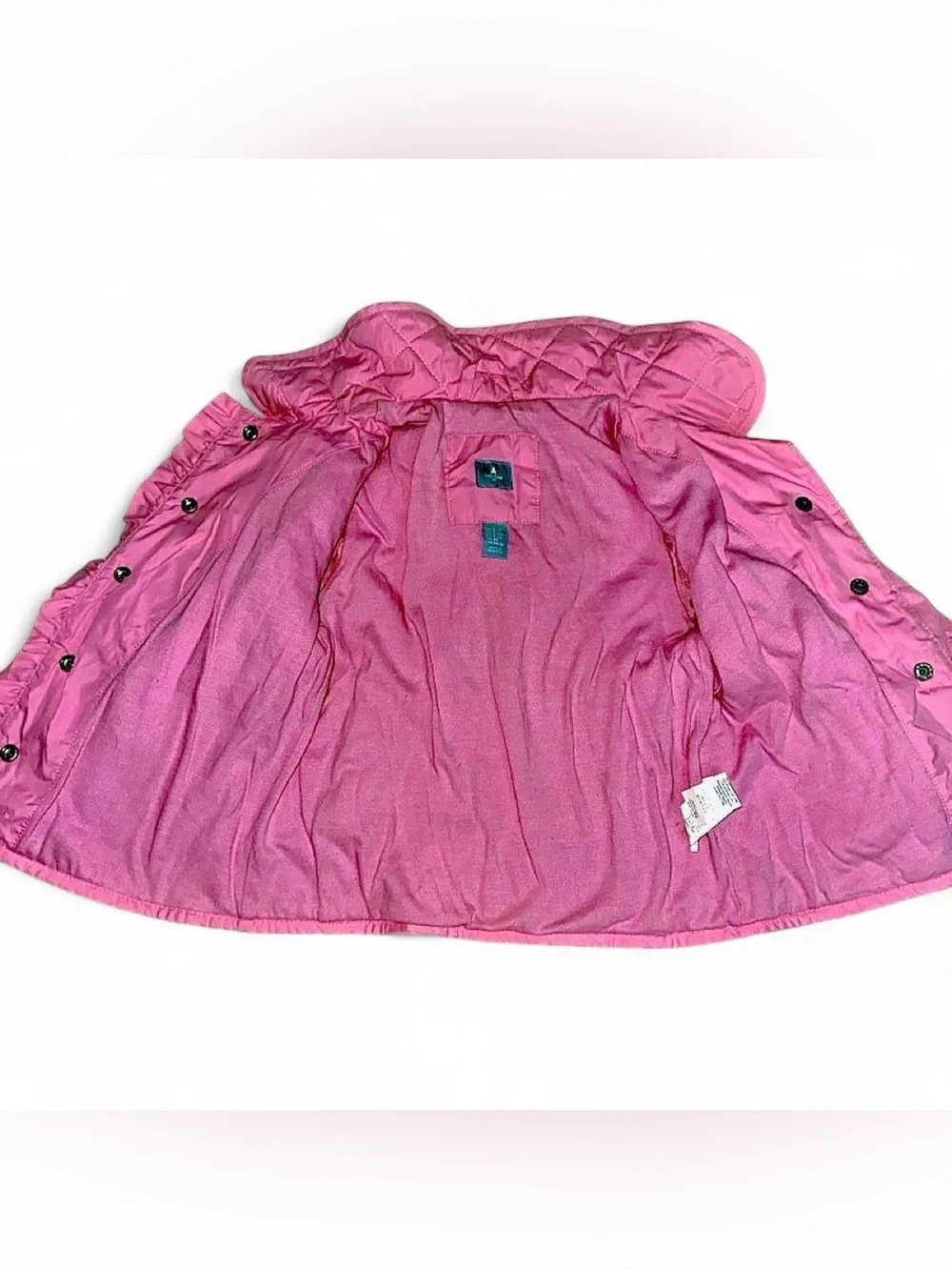 BABY GAP Pink Quilted Peter Pan Collar Puffer Jacket